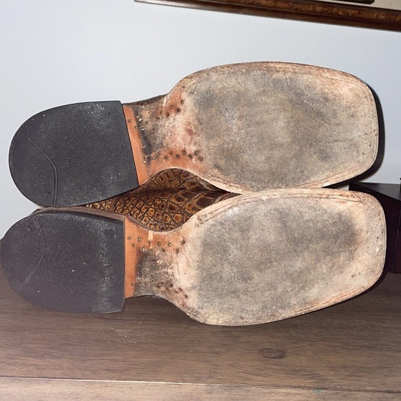 Cayman leather ladies square toe western boots - Picture 5 of 5